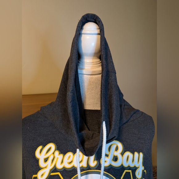 GREEN Bay Packers NFL 1919 Cowl Neck Lightweight Sweatshirt Small - Picture 4 of 13